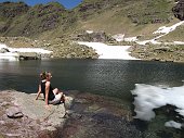 Salita al LAGHETTO DI PIETRA QUADRA e al nuovo RIFUGIO TRE PIZZI-PIETRA QUADRA (2012 m) il 12 giugno 2009